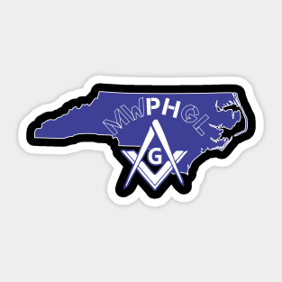 MWPHGLNC - Blue & White Sticker